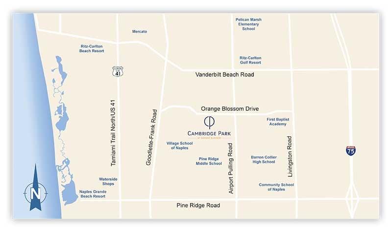 Cambridge Park Location Map-shadowed